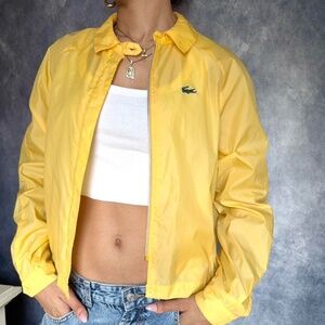 Lacoste x Izod windbreaker jacket Sz L vintage